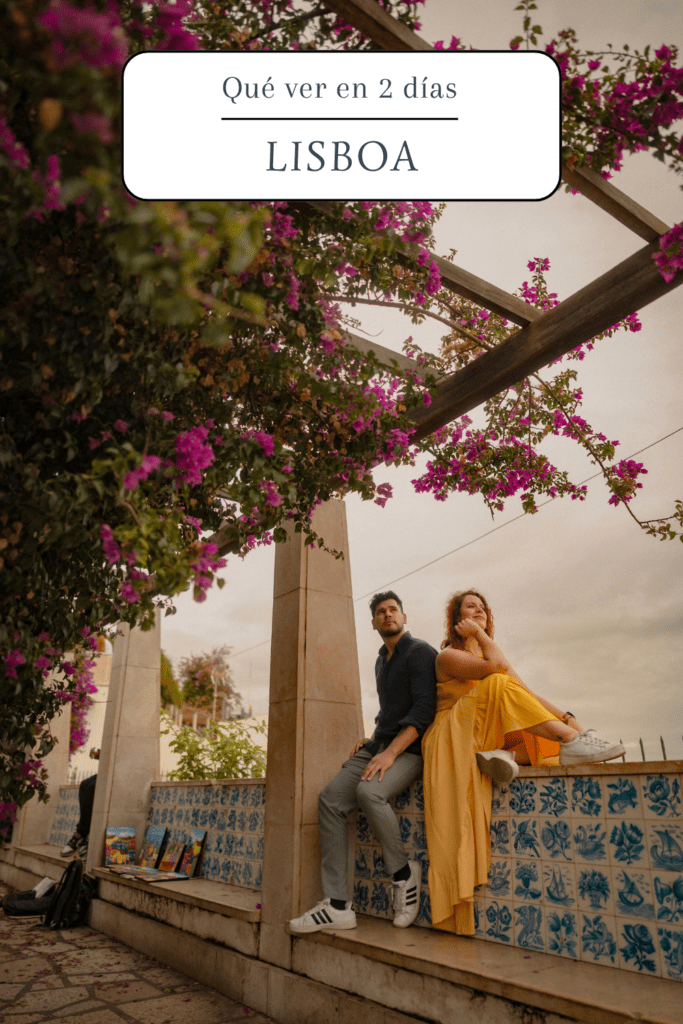 qué ver en Lisboa en dos días con vistas de la ciudad, tranvía amarillo, barrio de Alfama y monumentos como la Torre de Belém en Lisboa Portugal