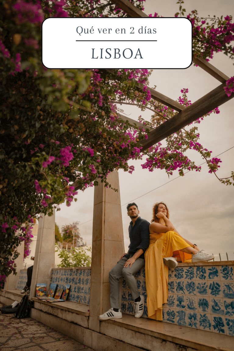 qué ver en Lisboa en dos días con vistas de la ciudad, tranvía amarillo, barrio de Alfama y monumentos como la Torre de Belém en Lisboa Portugal